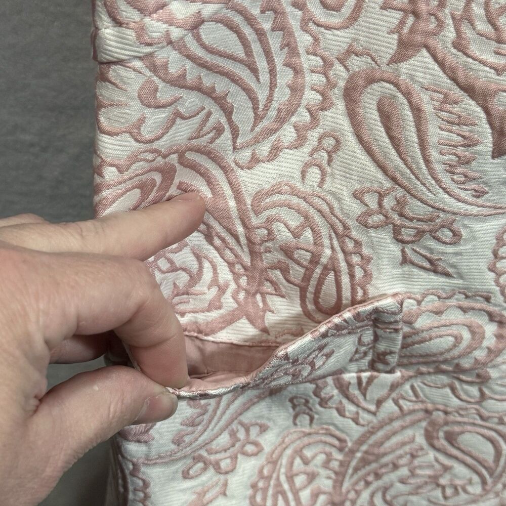 Victoria Beckham x Target Blush Paisley Jacquard Sleeveless Shift Mini Dress XS - Picture 9 of 15